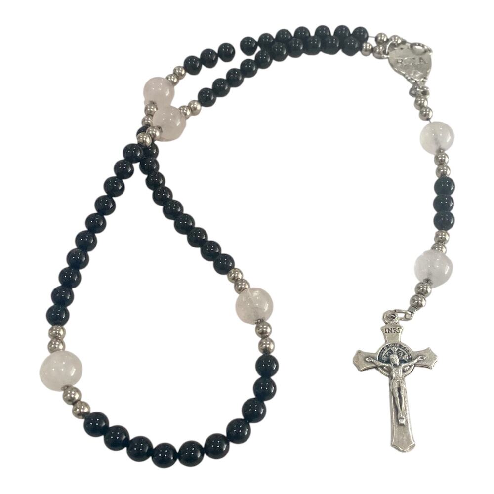 Creazioni Falasco - Italy CF Saint Benedict of Nursia Catholic 19" RCIA Rosary